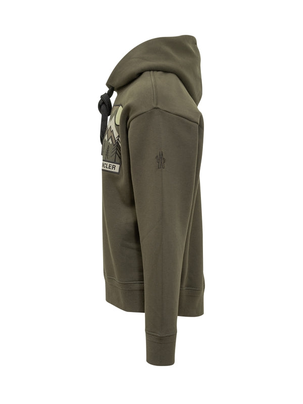 Moncler Grenoble hoodie à logo montagne