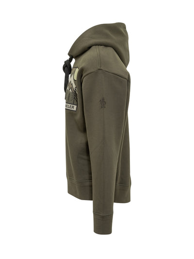 Moncler Grenoble hoodie à logo montagne
