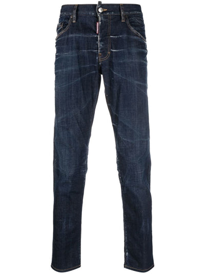 DSQUARED2 jean skinny à effet délavé