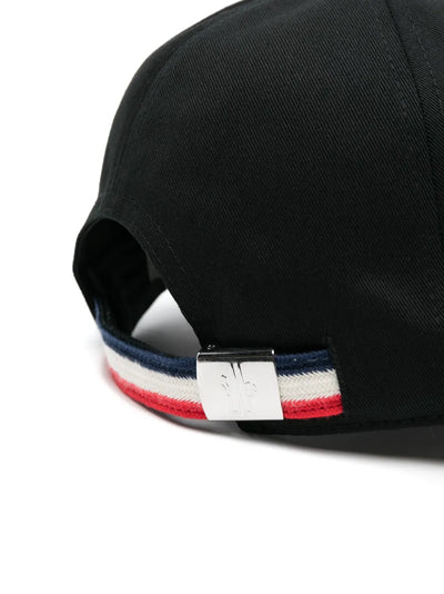 Moncler casquette à patch logo en cuir