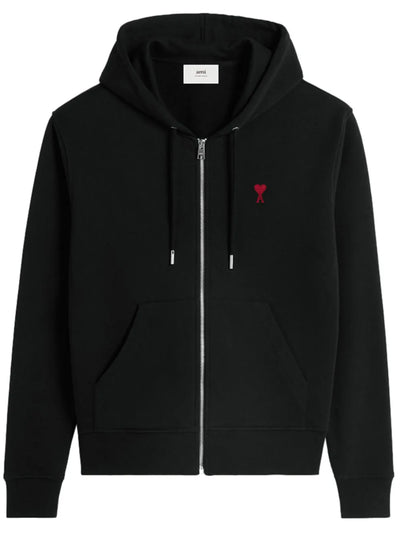 AMI Paris hoodie à fermeture zippée à logo Ami de Cœur