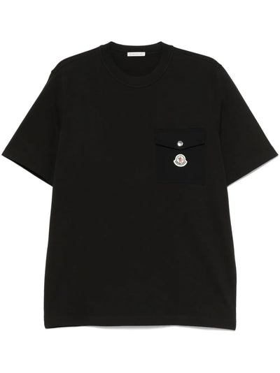 Moncler t-shirt à poche et patch logo