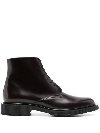 Saint Laurent bottines à détails de surpiqûres