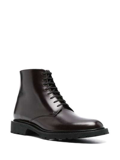 Saint Laurent bottines à détails de surpiqûres