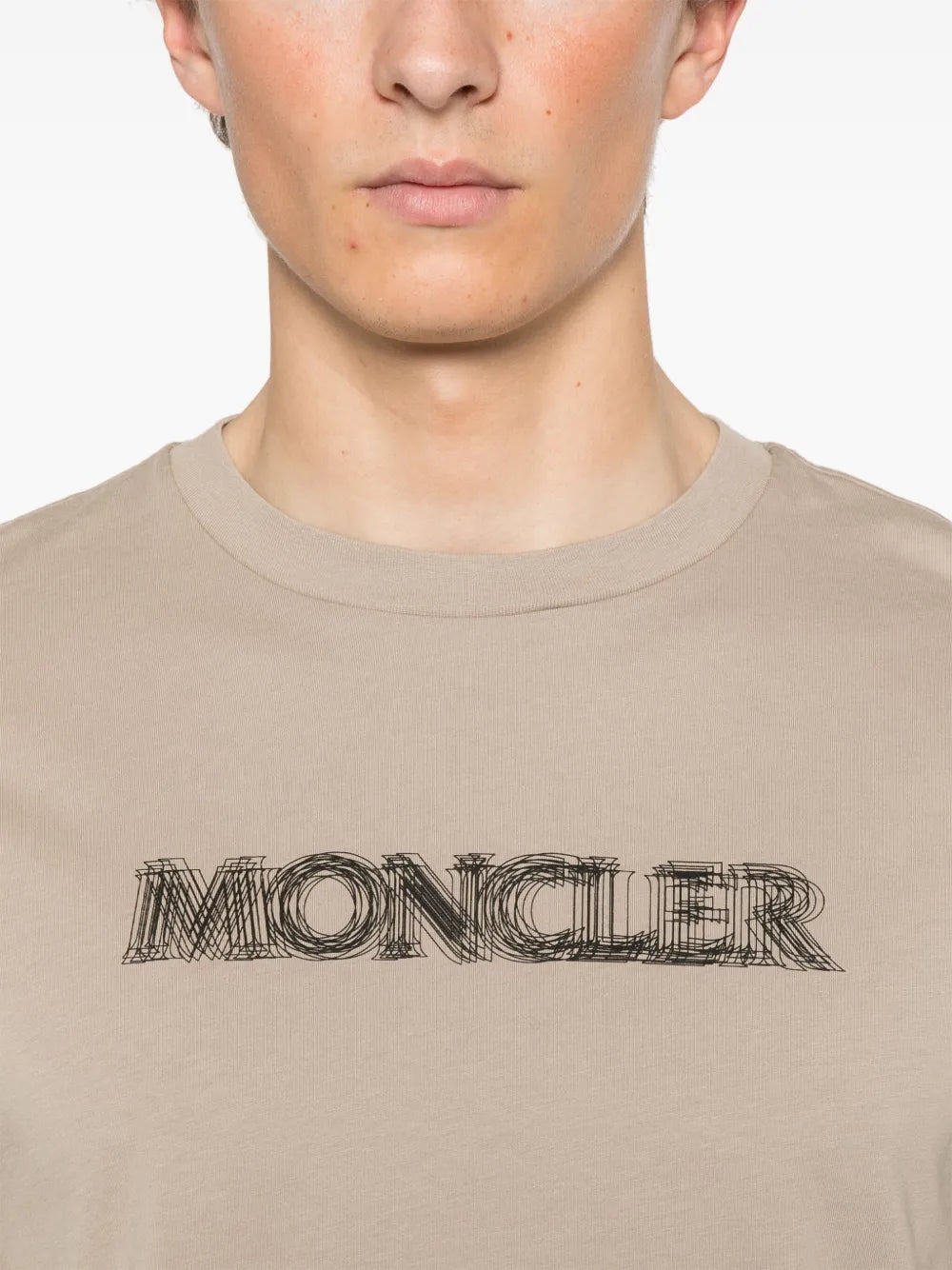 Moncler t-shirt à logo flouté