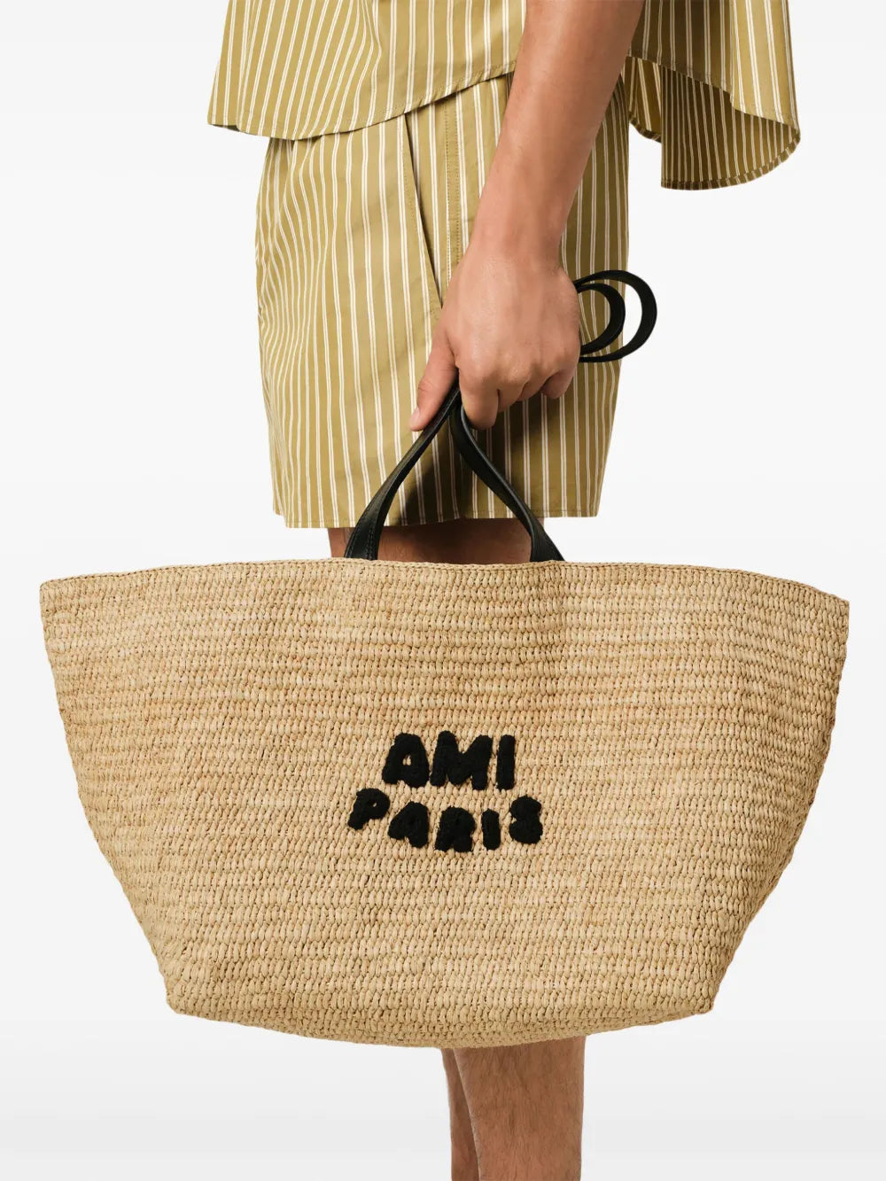 AMI Paris sac en raphia