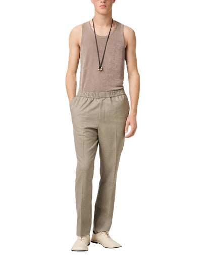 AMI Paris pantalon en laine à taille élastiquée