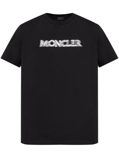 Moncler t-shirt à logo flouté