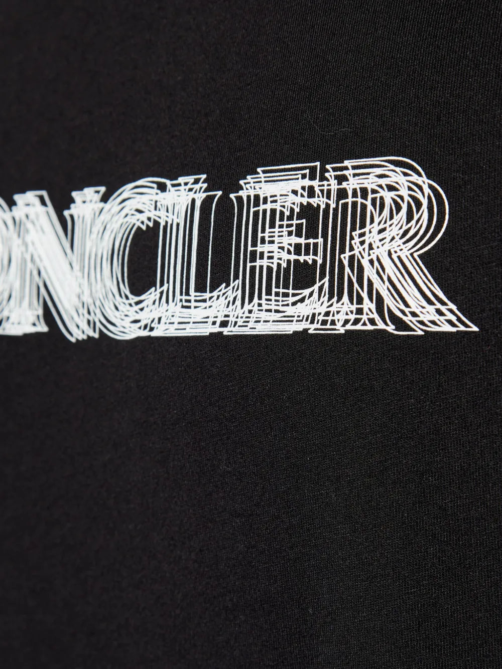 Moncler t-shirt à logo flouté