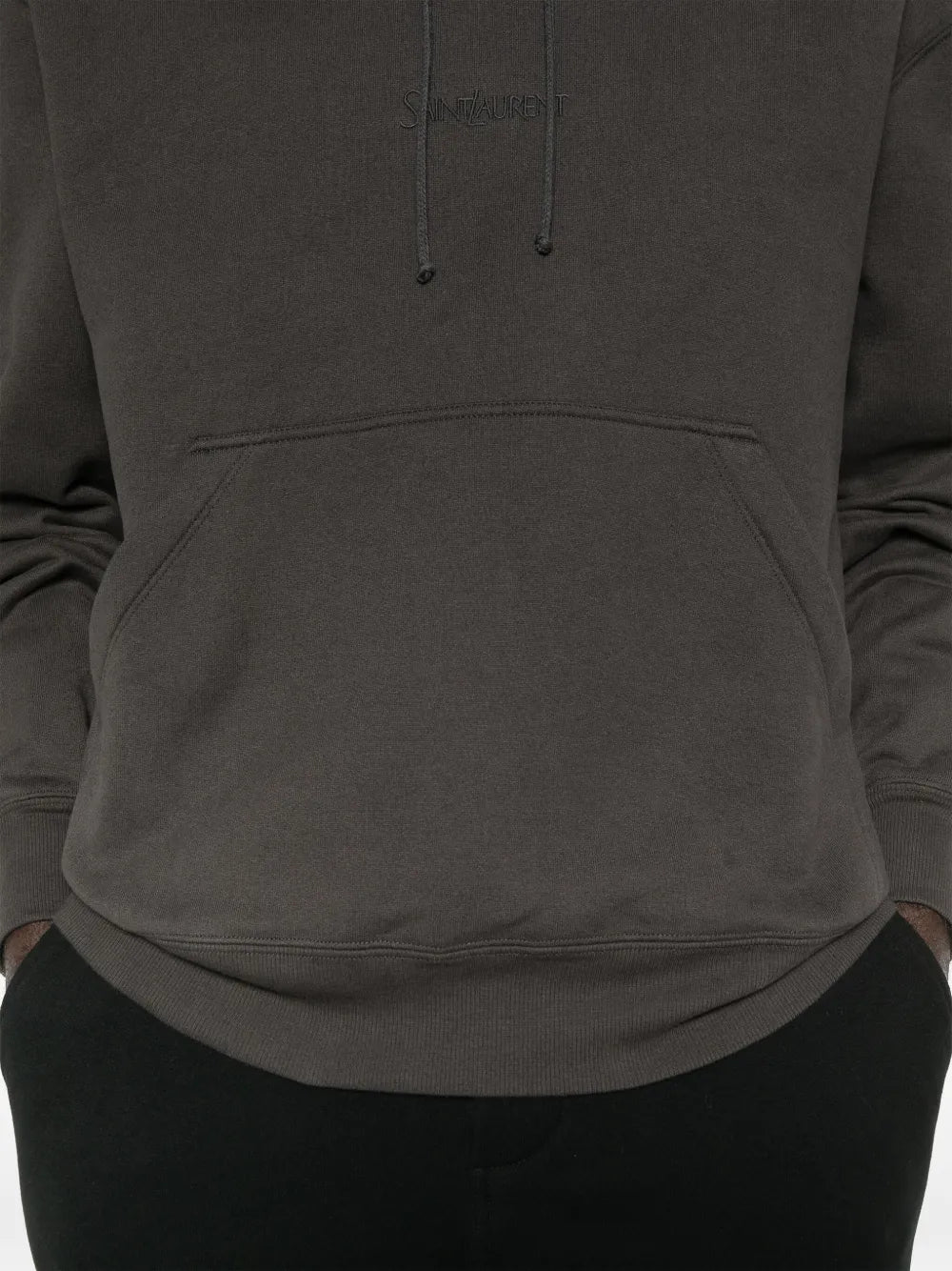 Saint Laurent hoodie à logo brodé