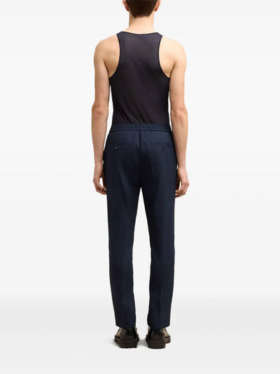 AMI Paris pantalon en laine à taille élastiquée