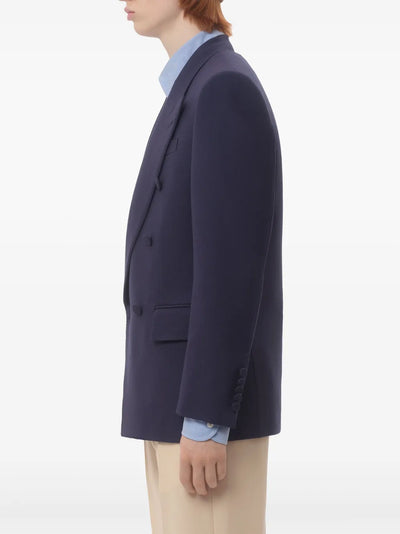 Valentino Garavani gabardine à boutonnière croisée