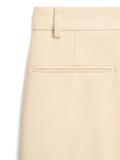 Valentino Garavani pantalon en laine à ourlet retroussé