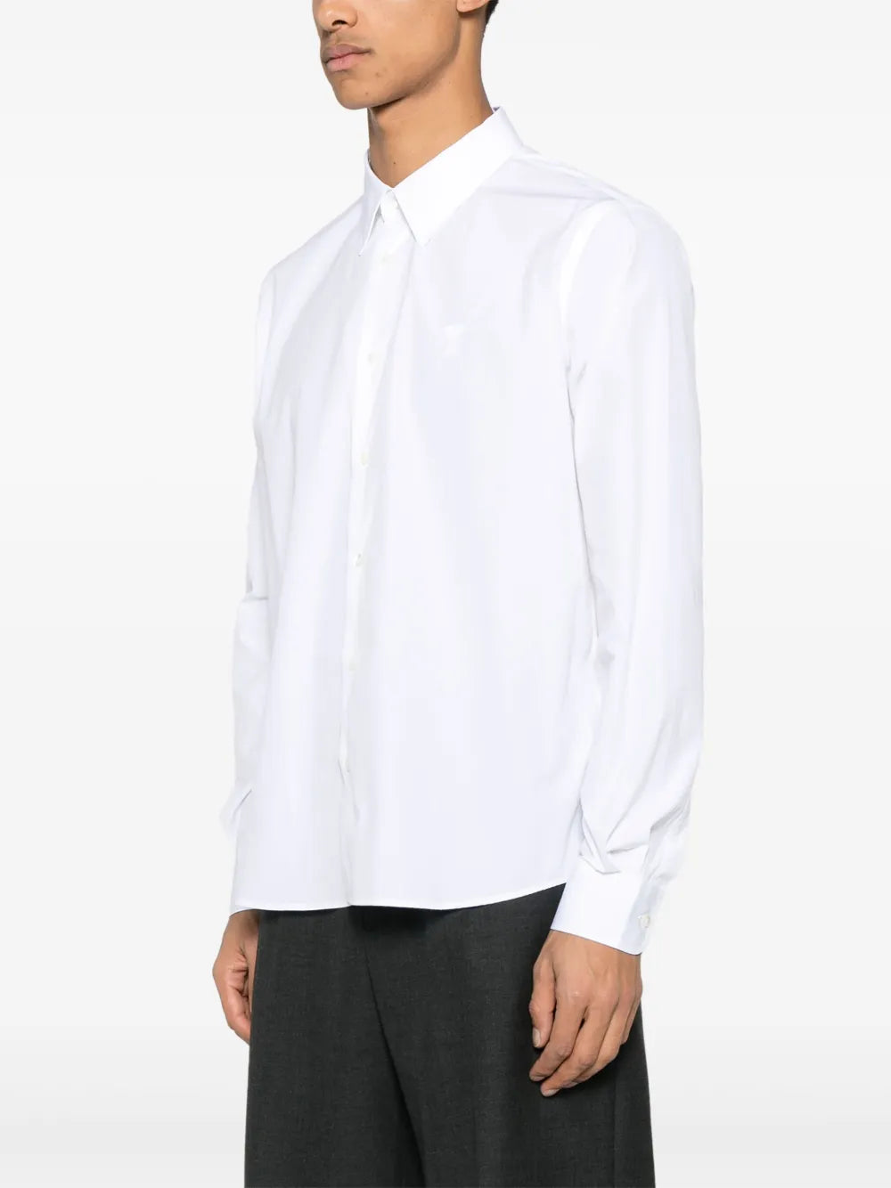 AMI Paris chemise en coton à logo Ami de Cœur