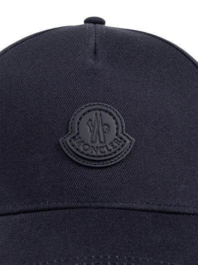 Moncler casquette à patch logo en cuir