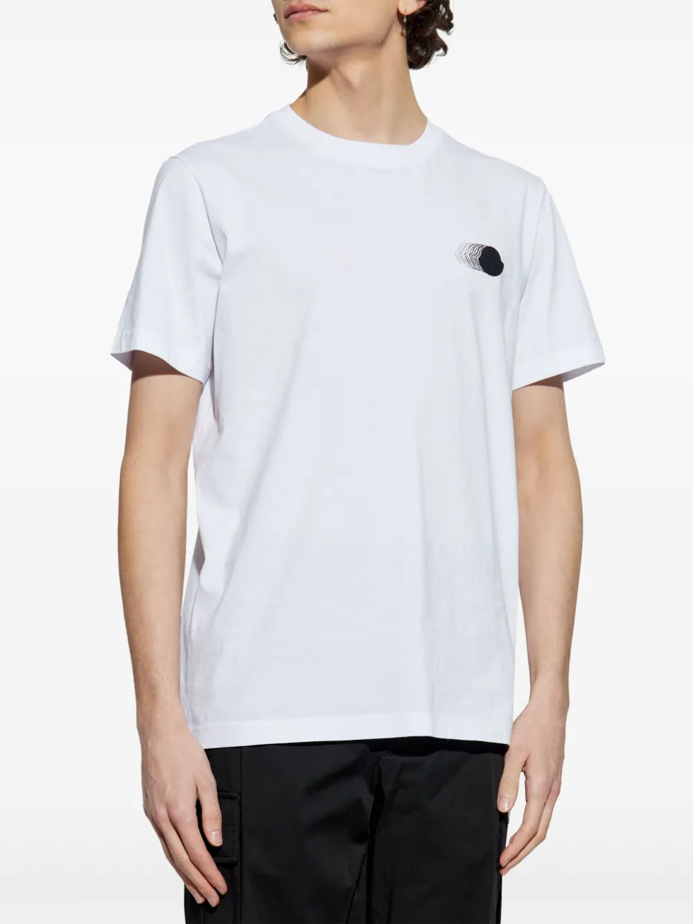 Moncler t-shirt à motif logo délavé