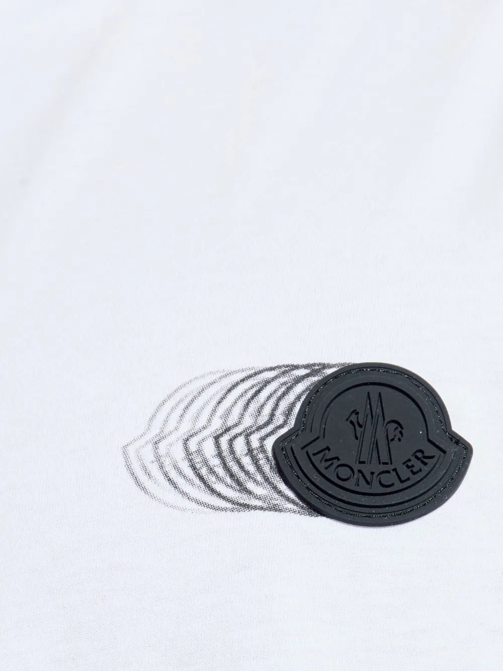 Moncler t-shirt à motif logo délavé