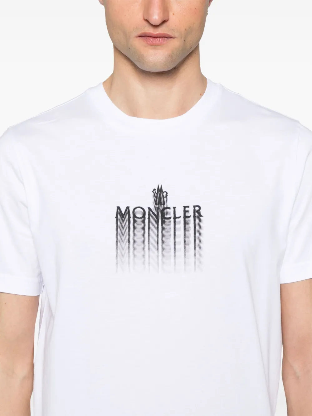 Moncler t-shirt à logo délavé