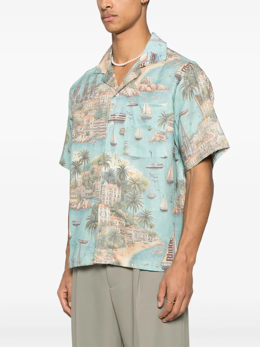 RHUDE chemise Sailing Map