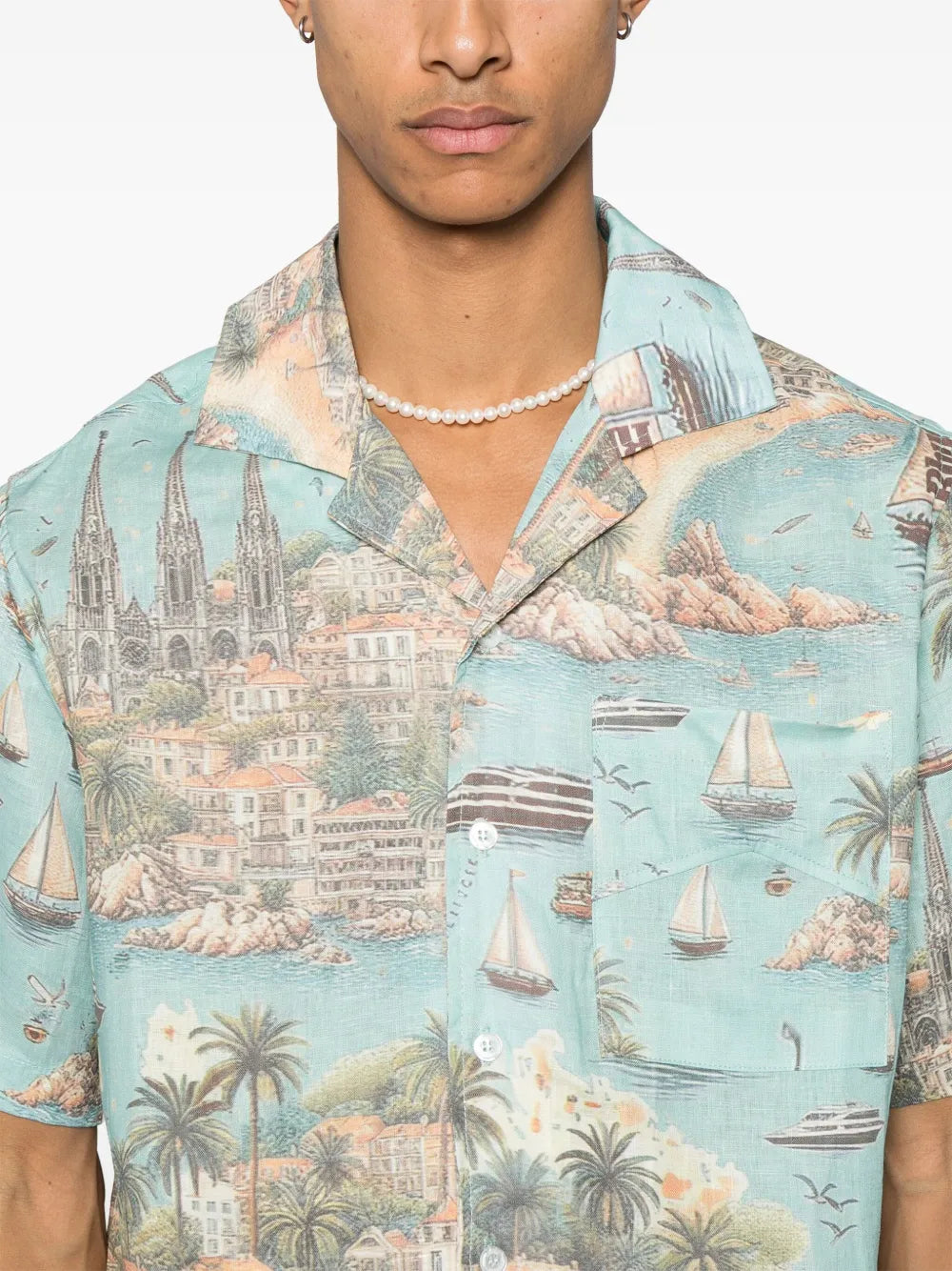 RHUDE chemise Sailing Map