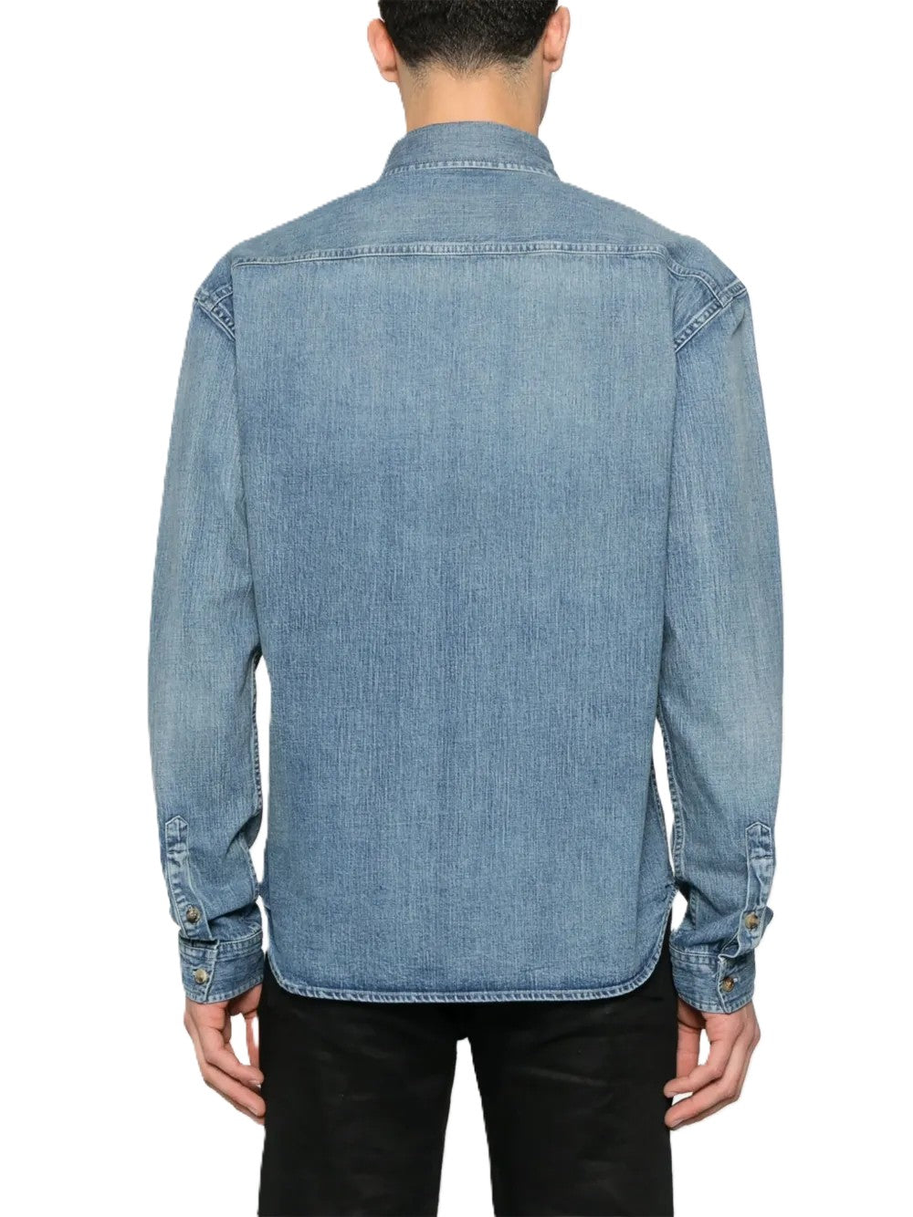 Saint Laurent chemise Cassandre en jean