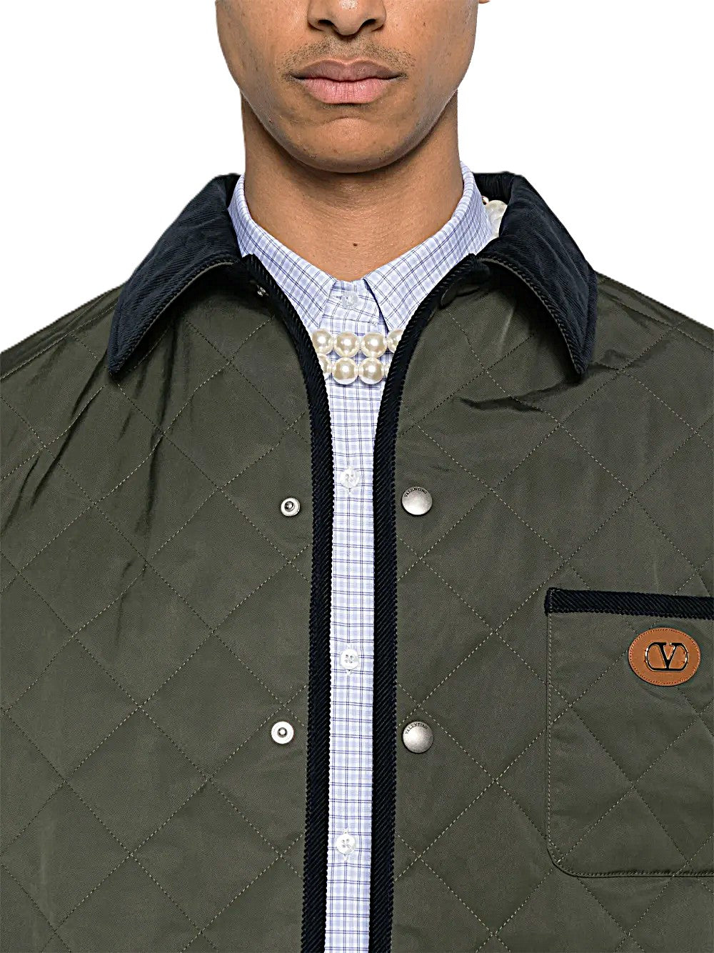 Valentino Garavani surchemise matelassée avec VLogo Signature