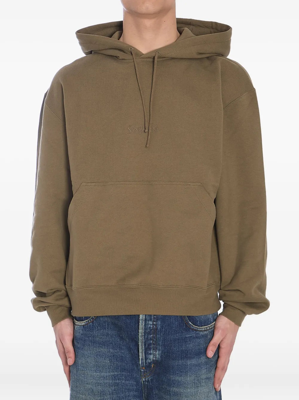 Saint Laurent hoodie à logo brodé