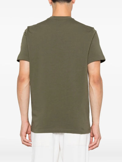 Moncler t-shirt en coton à patch logo