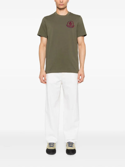 Moncler t-shirt en coton à patch logo