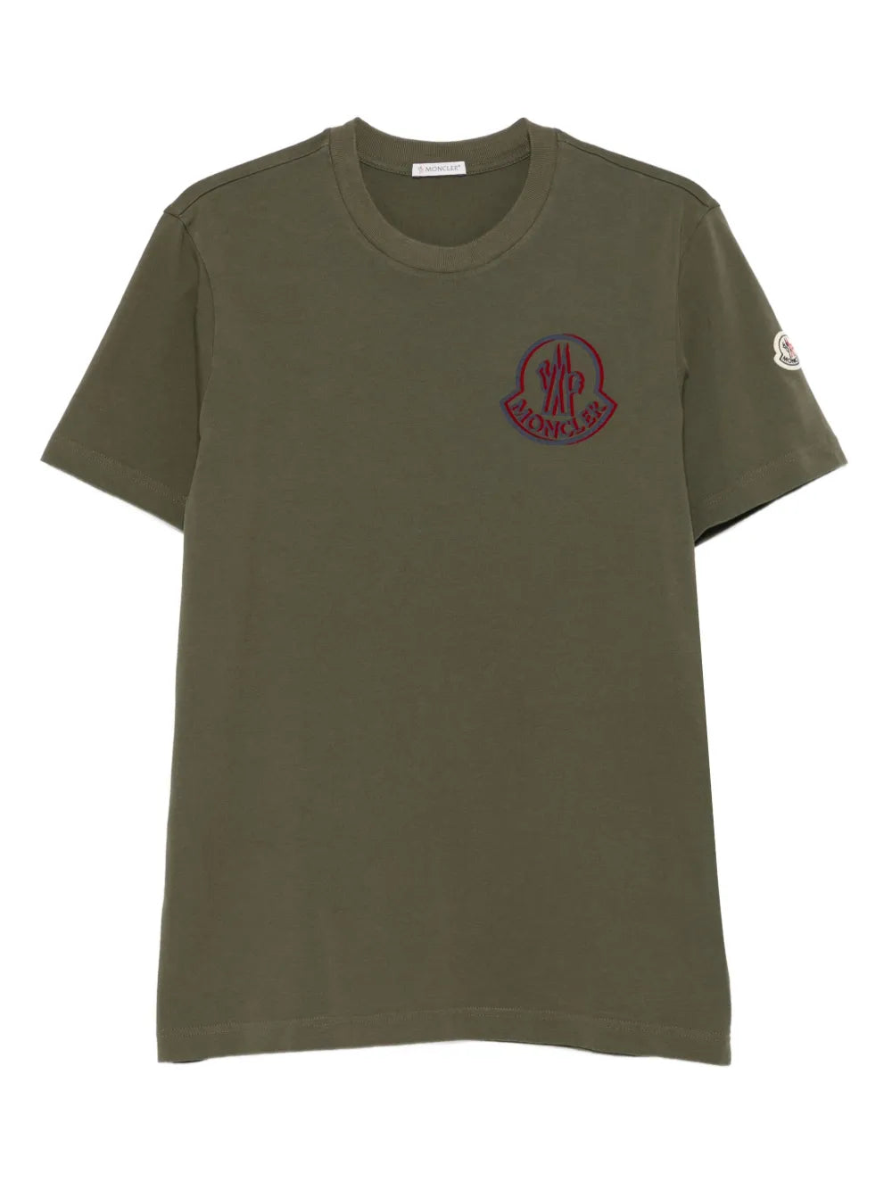 Moncler t-shirt en coton à patch logo