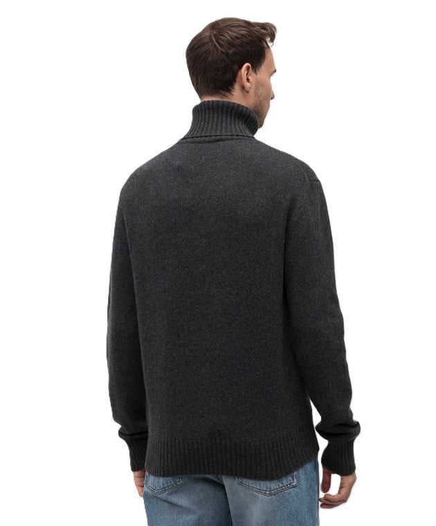 AMI Paris pull à col roulé Ami de Cœur en cachemire