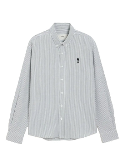 AMI Paris chemise à rayures Ami de Coeur