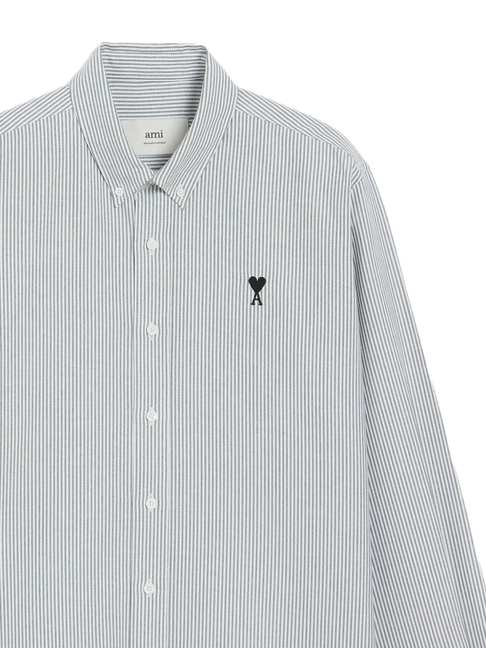 AMI Paris chemise à rayures Ami de Coeur