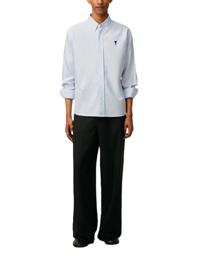 AMI Paris chemise à rayures Ami de Cœur