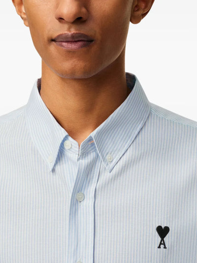 AMI Paris chemise à rayures Ami de Coeur