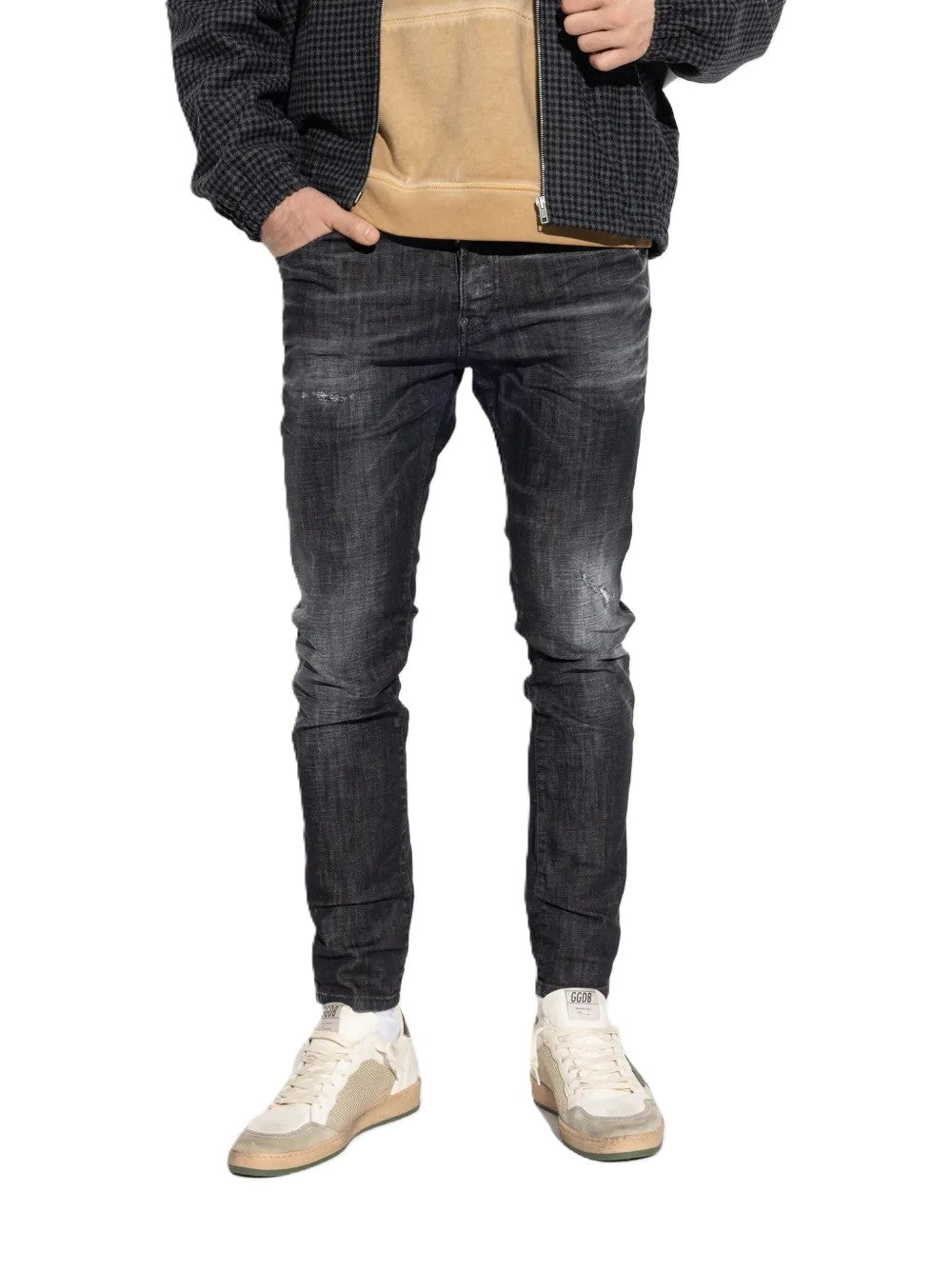DSQUARED2 jean Skater Black Easy Wash