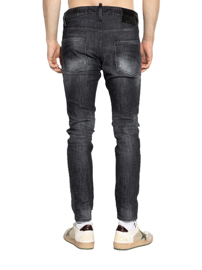 DSQUARED2 jean Skater Black Easy Wash
