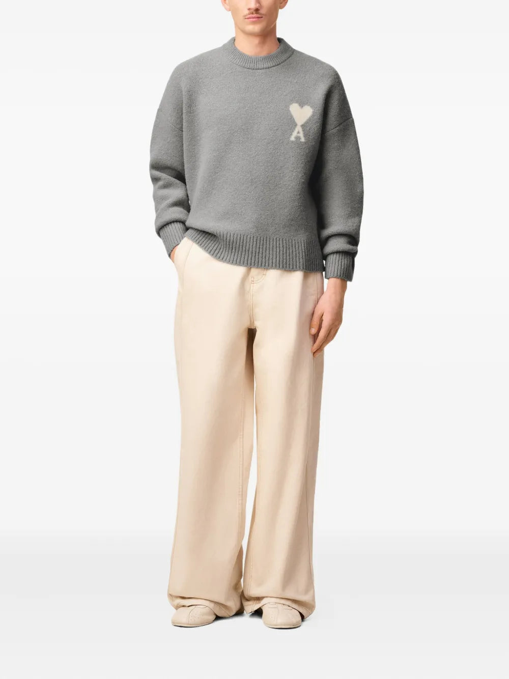 AMI Paris pull à logo Ami de Coeur