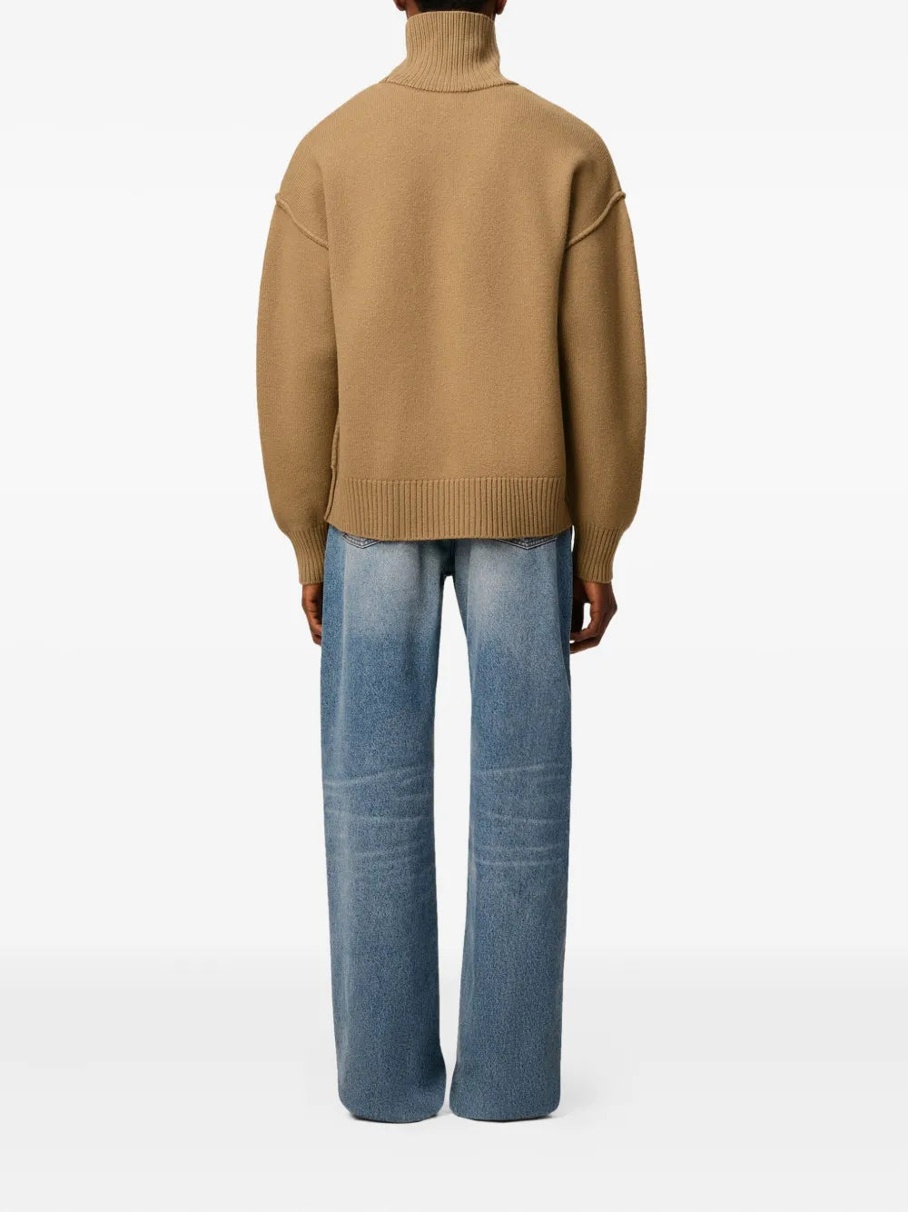 AMI Paris pull Ami de Cœur à col cheminée