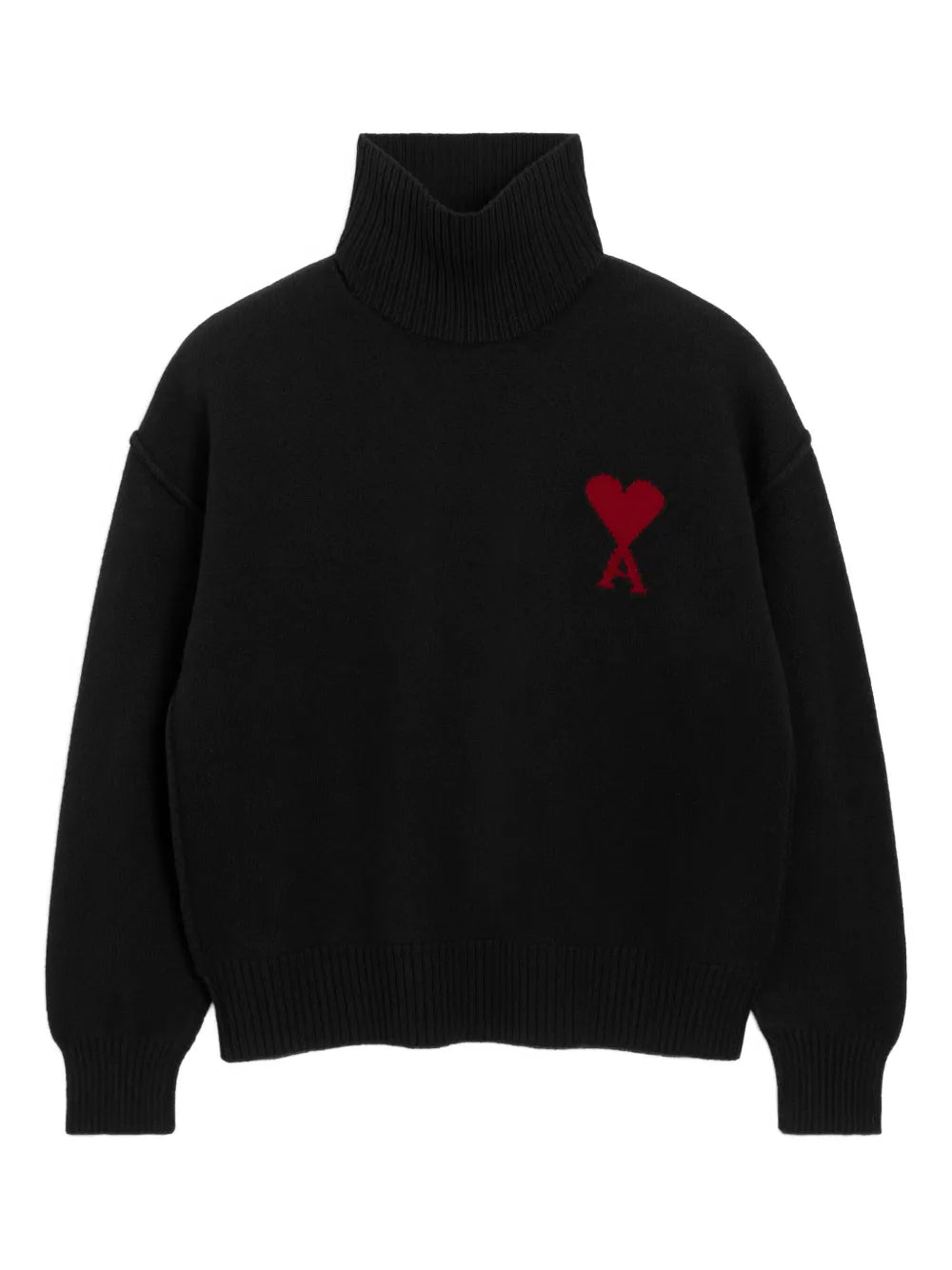 AMI Paris pull Ami de Cœur à col cheminée