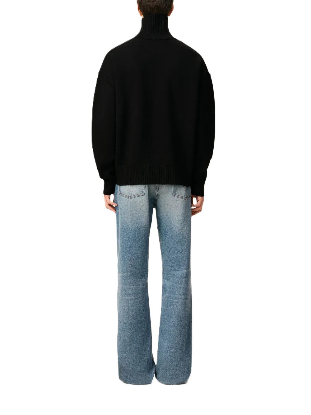 AMI Paris pull à col cheminée Ami de Cœur en laine
