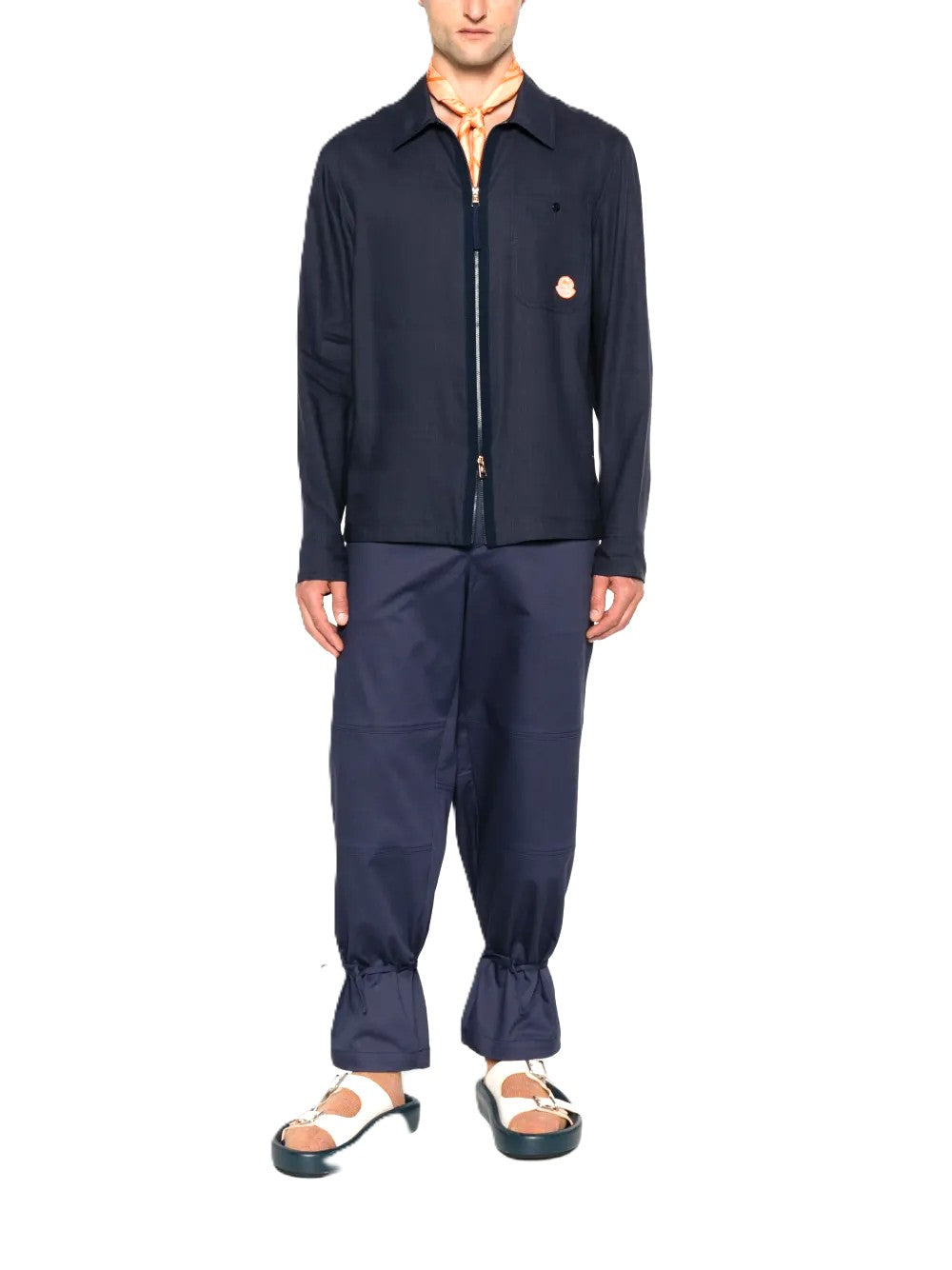 Moncler x Gilga Farm by Donald Glover chemise en lin mélangé
