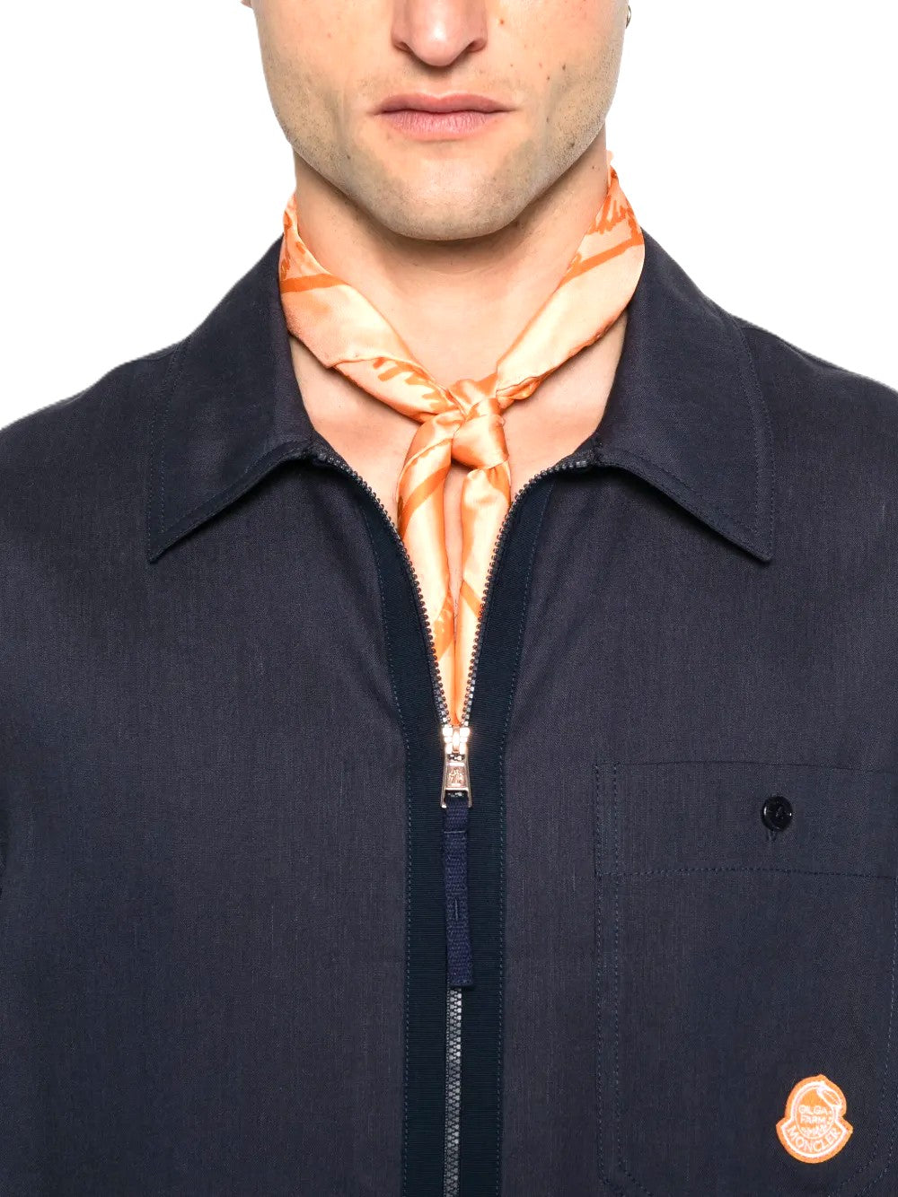Moncler x Gilga Farm by Donald Glover chemise en lin mélangé
