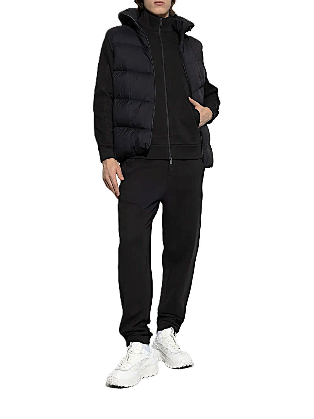Moncler sweat zippé à patch logo