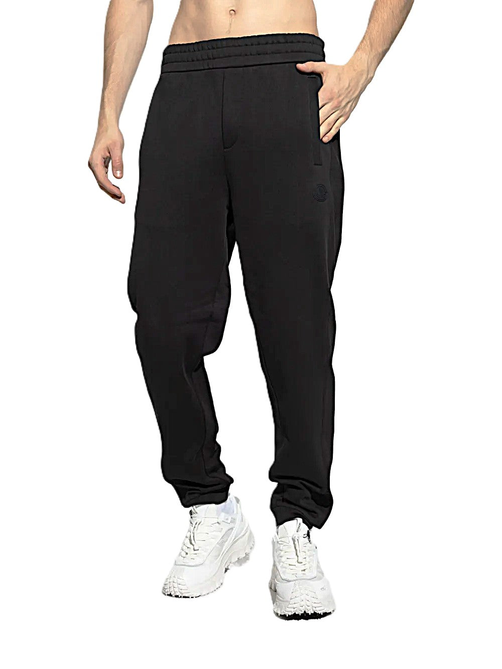 Moncler pantalon de survêtement à patch logo