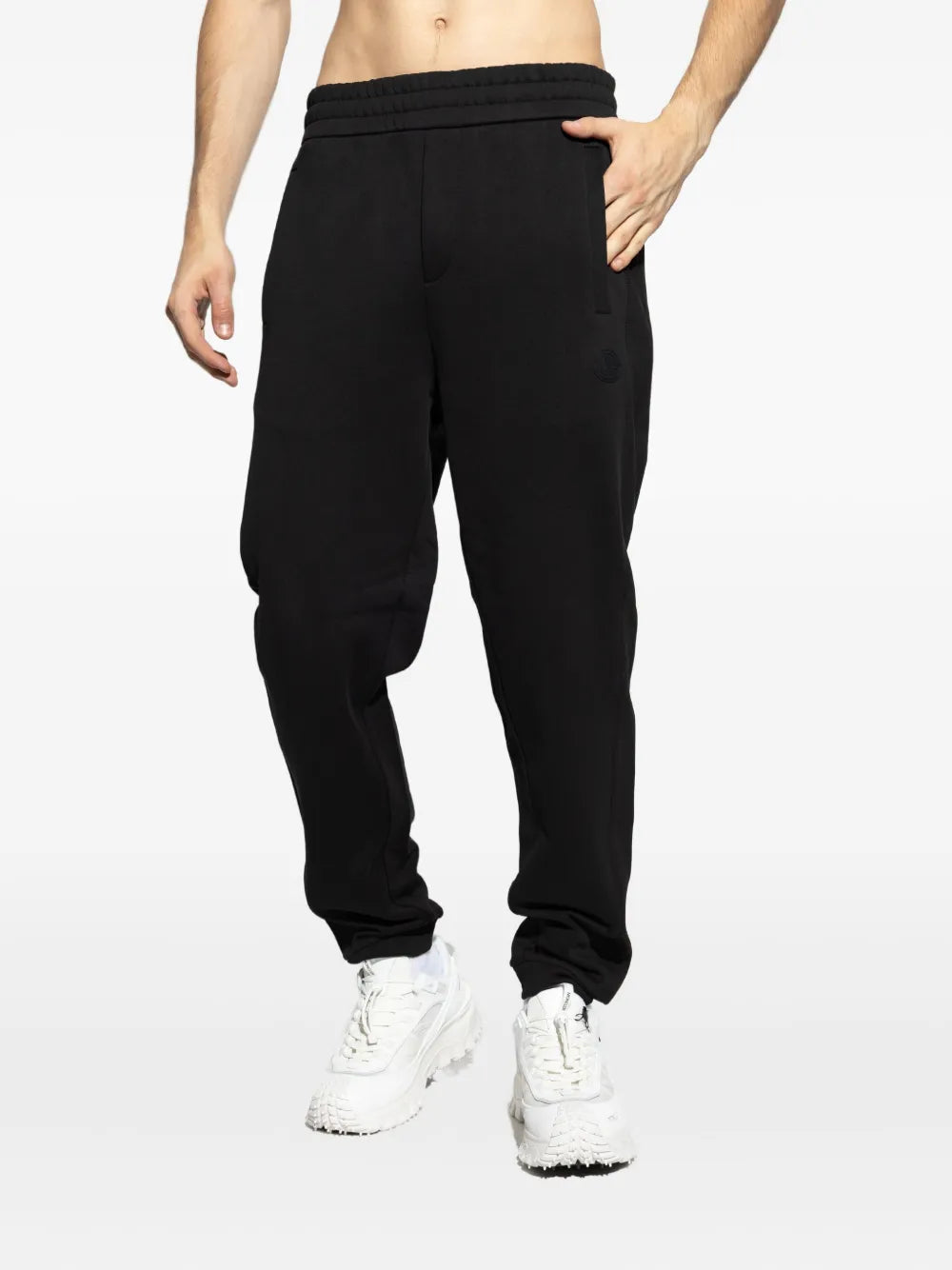 Moncler pantalon de survêtement à patch logo
