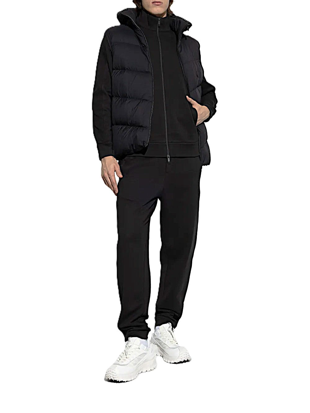 Moncler pantalon de survêtement à patch logo