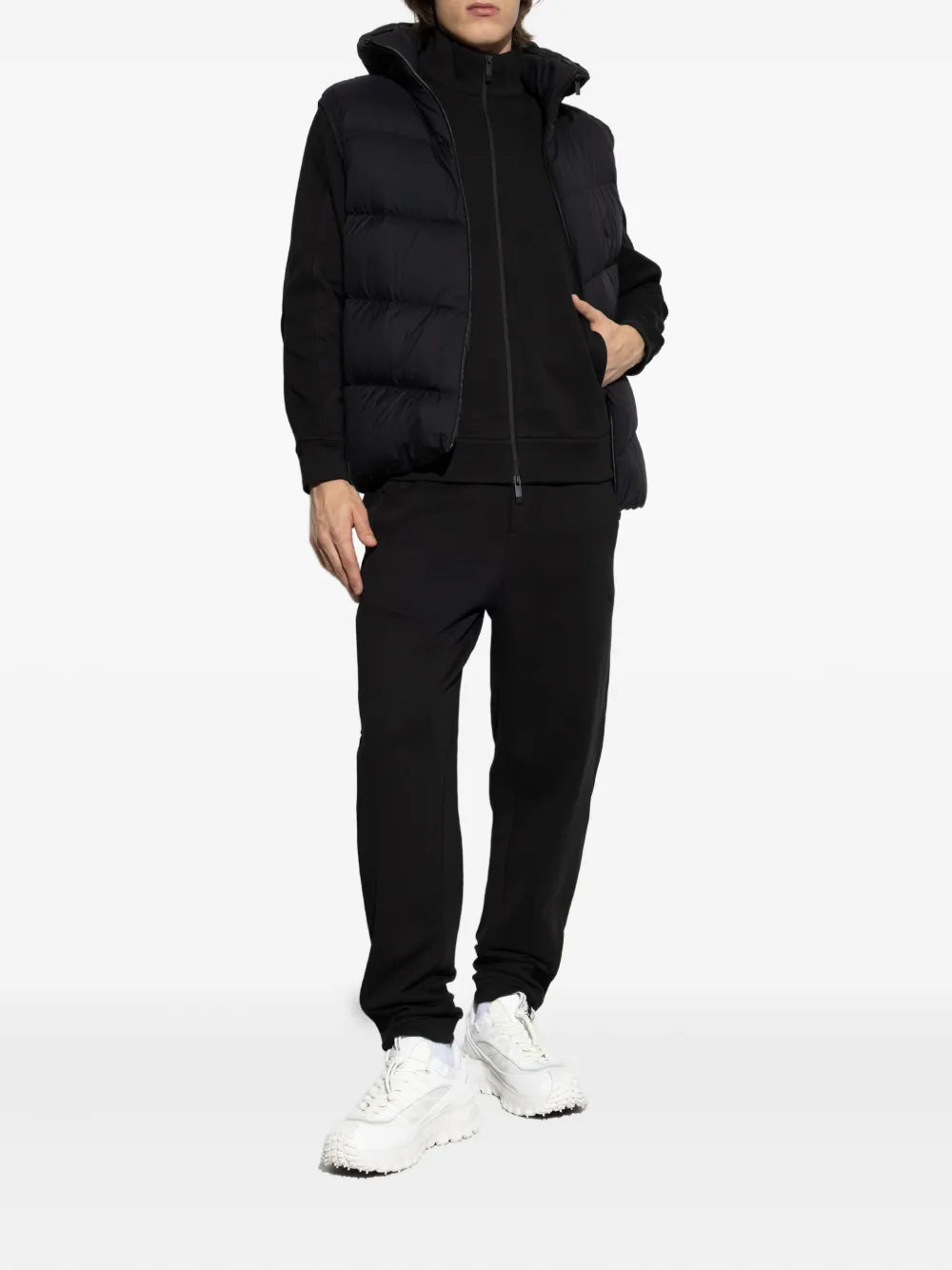 Moncler pantalon de survêtement à patch logo
