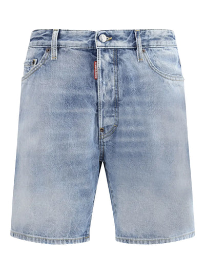 DSQUARED2 short en denim droit