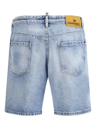 DSQUARED2 short en denim droit